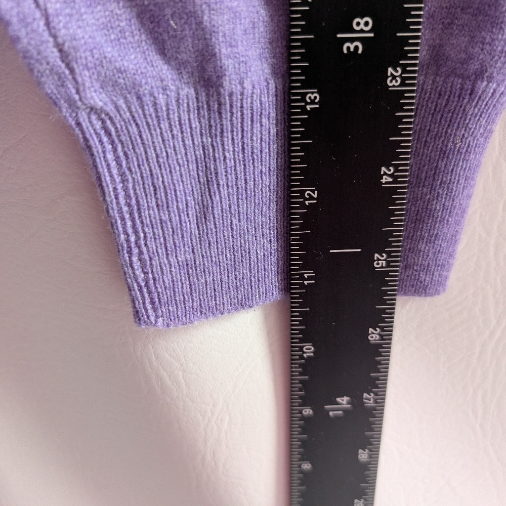 Jos A Bank Traveller's Cashmere Purple V-neck Pullover Knit Sweater - XL - Picture 14 of 14